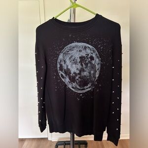Black Spike Sweater Full Moon